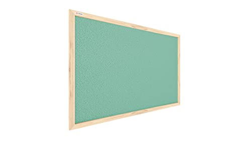 ALLboards Mint Pinnwand mit Holzrahmen 90x60cm Mint Korktafel Korkwand Pinnwand Kork