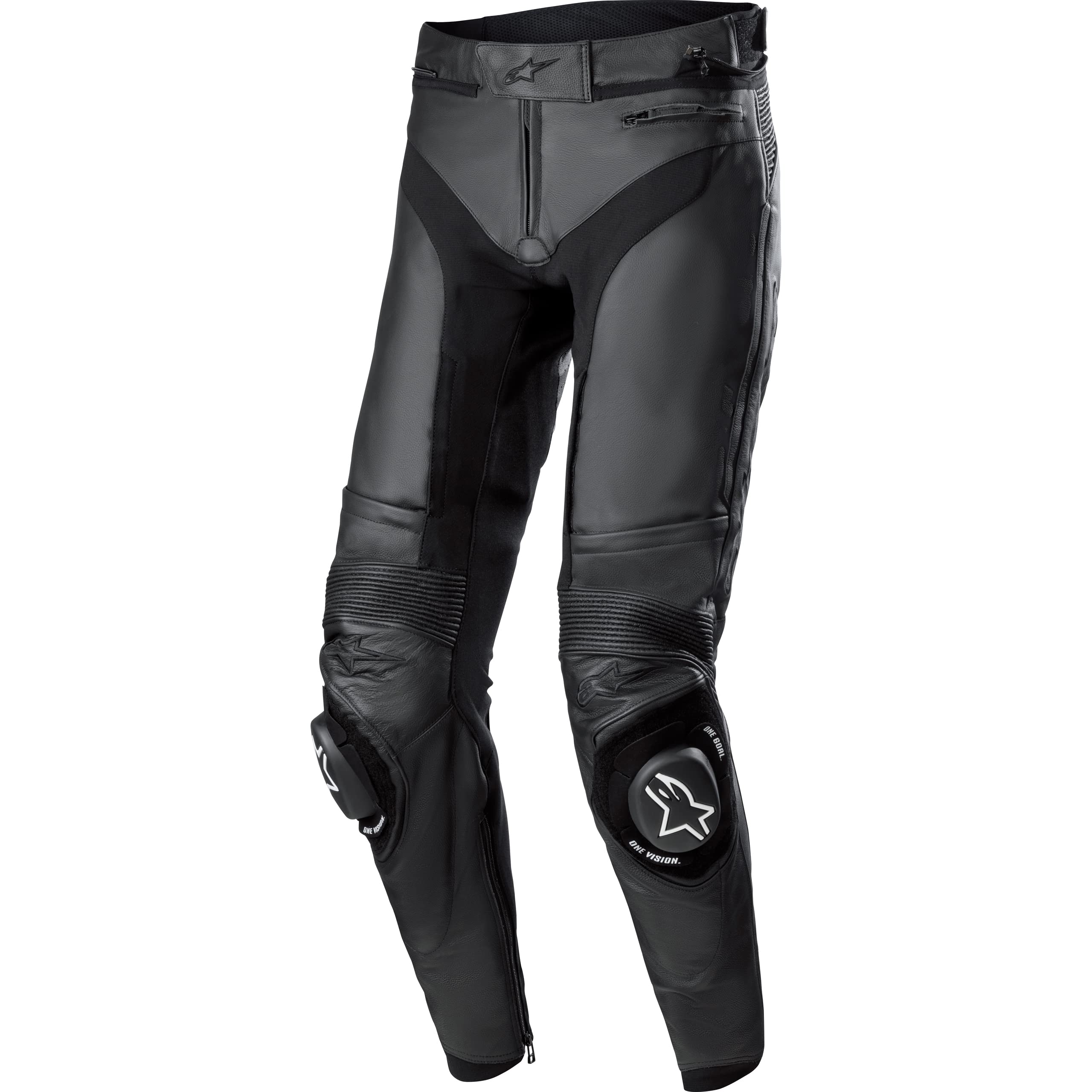 Alpinestars Kombihose Lederkombi Motorradhose mit Protektoren Missile V3 Lederkombihose schwarz 50, Herren, Sportler, Ganzjährig