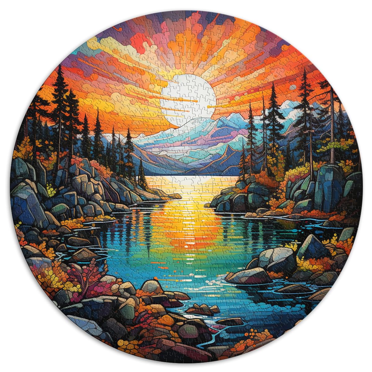 Puzzlespiel Lake Tahoe für Erwachsene, 1000 Teile, 67,5 x 67,5 cm, Puzzle, Lernspiele, Heimdekorationspuzzle, Familienaktivitätspuzzle