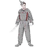 W WIDMANN MILANO Party Fashion - Kostüm Retro Clown, Horror, Killer Clown, Harlekin, Psycho, Halloween