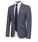 Allthemen Sakko Herren Slim Fit Sakko Modern Blazer Herren Anzugjacke für Business