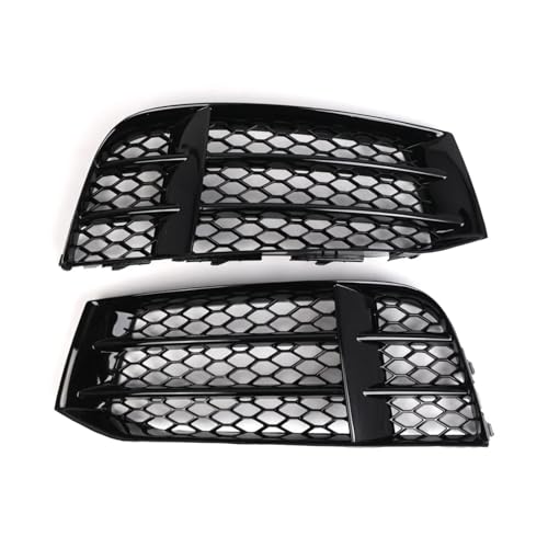 Frontgrills Für RS5 B8.5 2013 2014 2015 2016 8T0807681F Auto Nebelscheinwerfer Grill Lampenabdeckung Waben Sechskant Kühlergrill Front Bumper Grille(Only Left)