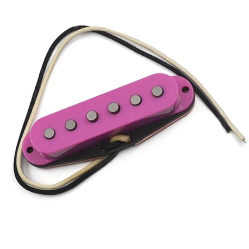 Gitarren-Steg-Tonabnehmer Imitieren Den Klang Des Brücken-Tonabnehmers Mit Versetztem Pol Und Schwarzem Basismagneten Für E-Gitarre e gitarren tonabnehmer (Color : Purple Cover)