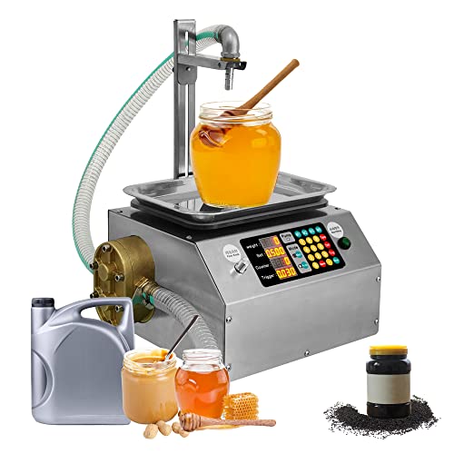 BAHOJAS Automatisierte Füllmaschine für viskose Flüssigkeiten, 20 ml - 10000 ml Volumen, 15 l/min Durchflussmenge, perfekt für Honig, Tahini, Kleber, müheloses und präzises Befüllen