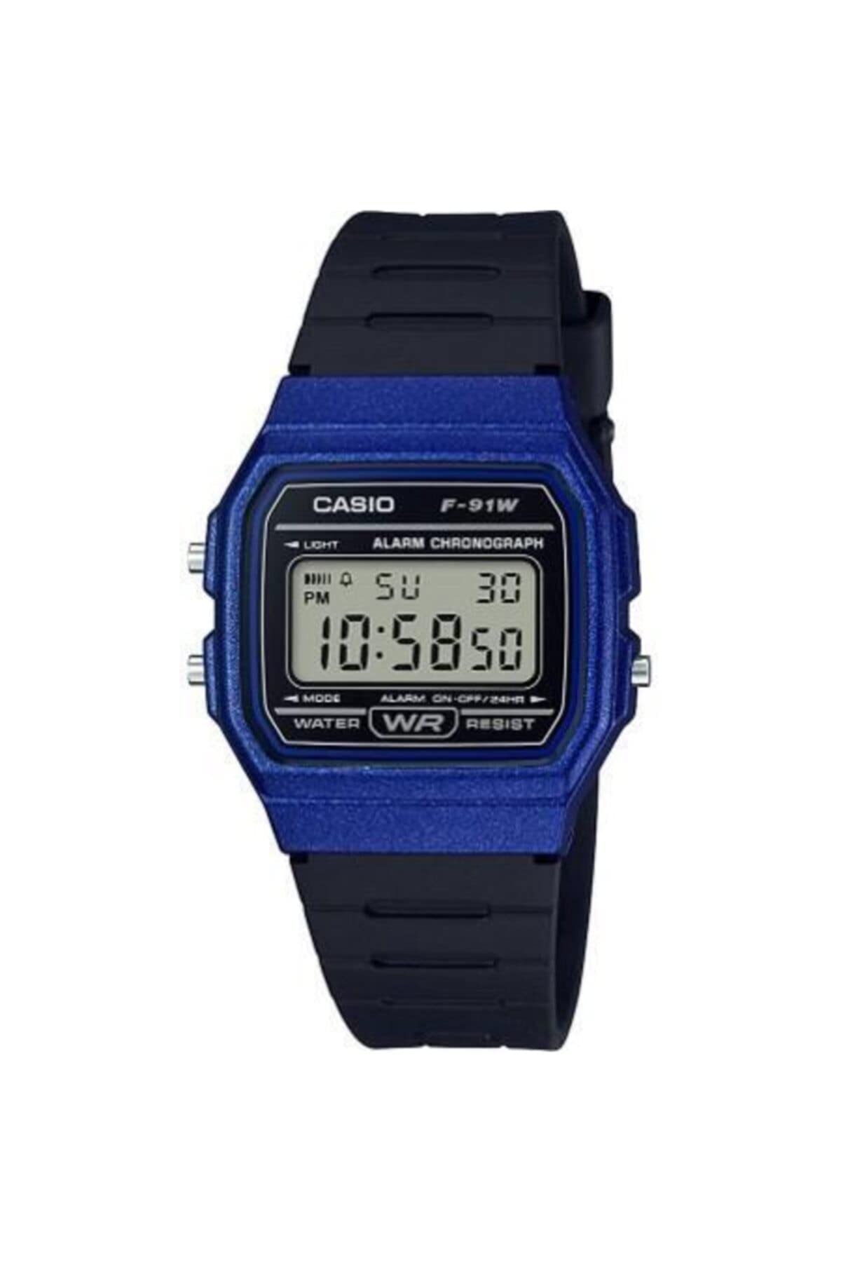 CASIO Unisex Erwachsene Armbanduhr Digital Quarz Harz F-91WM-2AEF