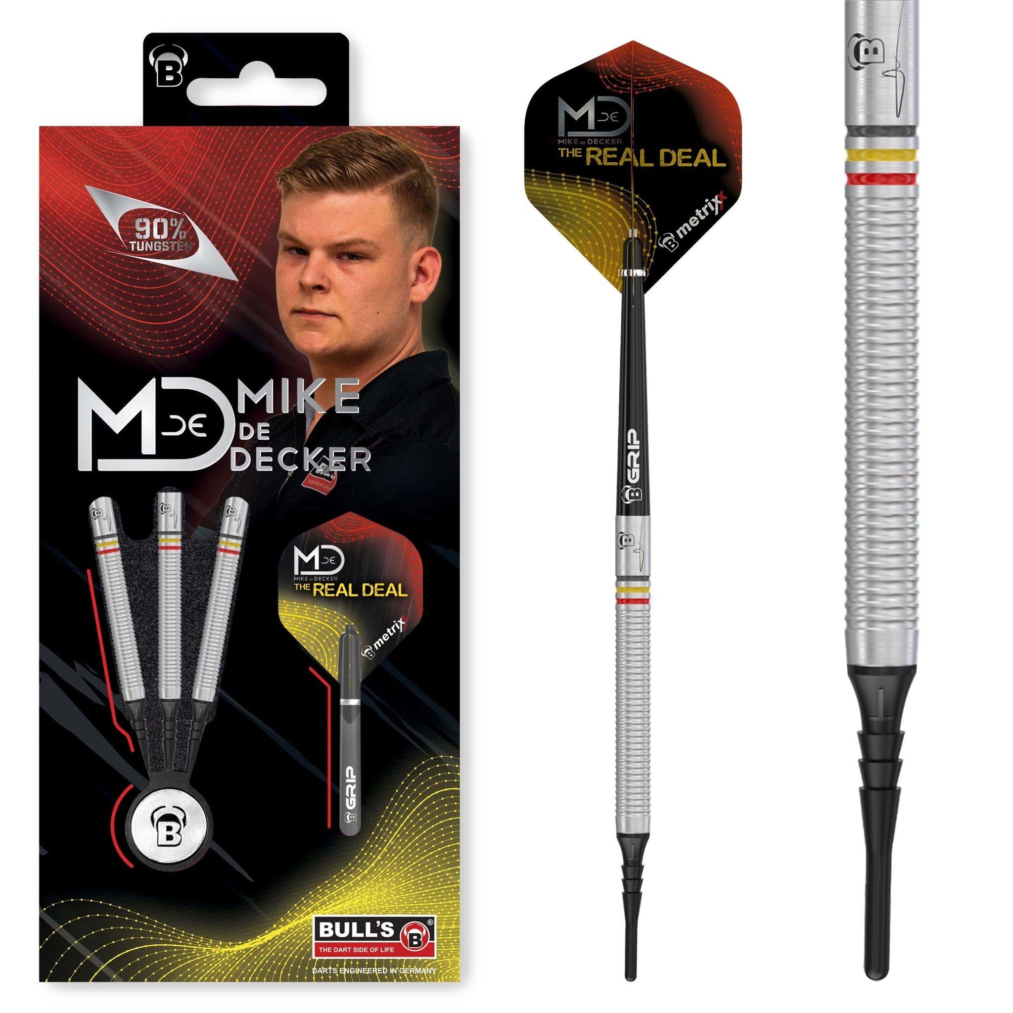 BULL'S Mike De Decker Dart, Silber, 18 g