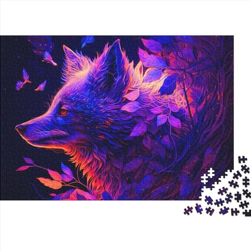 1000 Teile für Erwachsene, schwierige Puzzles, Wolf-Holzpuzzles für Teenager, Geschenke, Spielspielzeug für Erwachsene, Familienpuzzles, Geschenk (Größe 75x50cm)