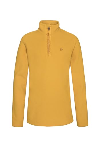 Protest Jungen Oberteil Mit 1/4 Reißverschluss PERFECTY JR Mit Kinnschutz Dark Yellow 128