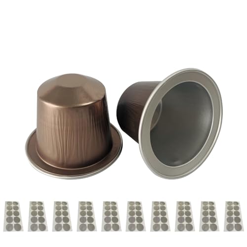 100 Stück Leere Kaffeekapseln Aus Aluminiumfolie Mit Deckel Coffeeware Einweg Kaffeepads Nachfüllbare Kaffeekapsel