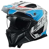 LS2, Jet/Modularhelme Motorrad Drifter DEVOR Matt White Blue, XL