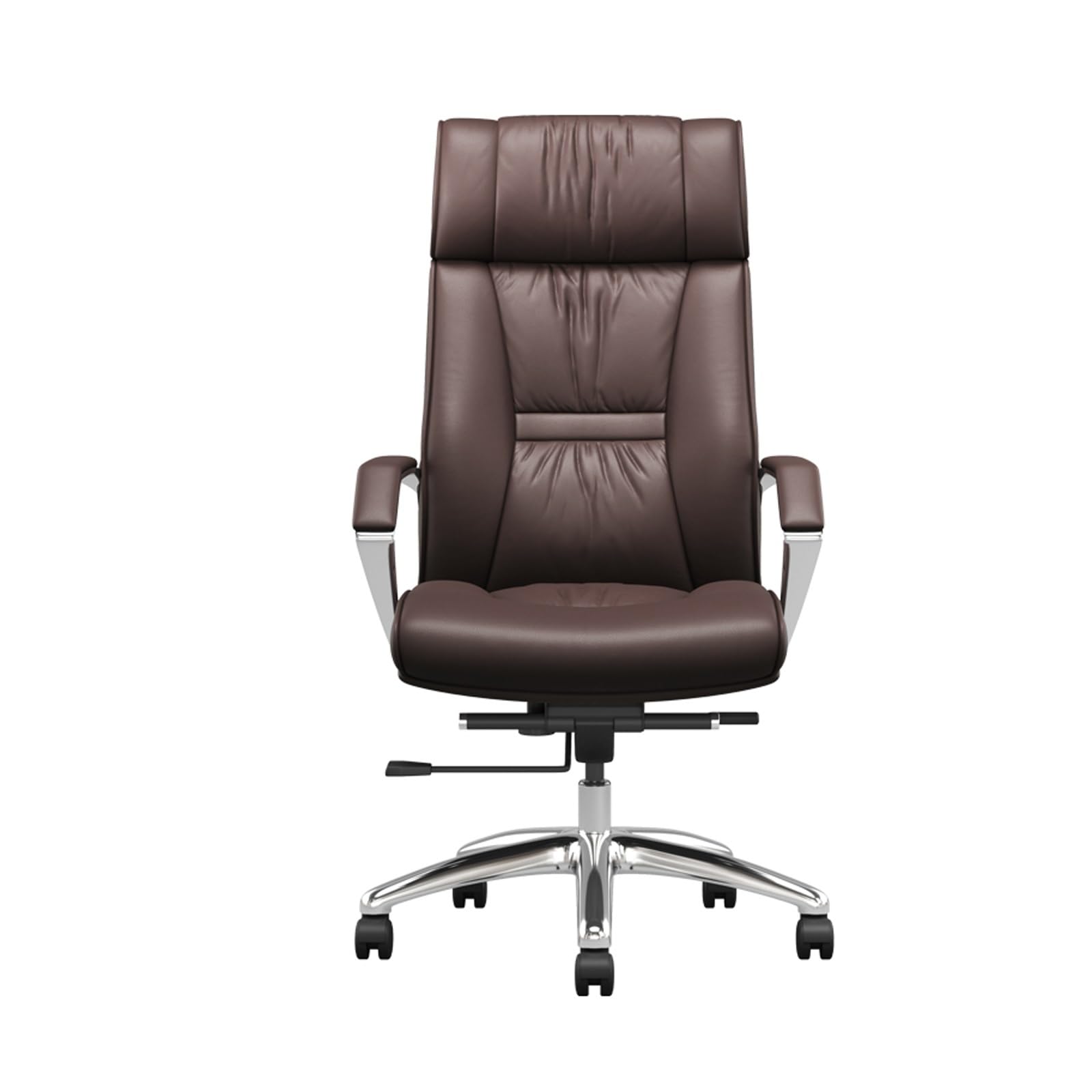 Home-Office-Stuhl - Moderner ergonomischer Computer-Schreibtischstuhl aus Leder, Executive-Home-Office-Chefstuhl, Drehstuhl, höhenverstellbar, langlebige Basis, bequemer Konferenz-Schreibtischstuhl,