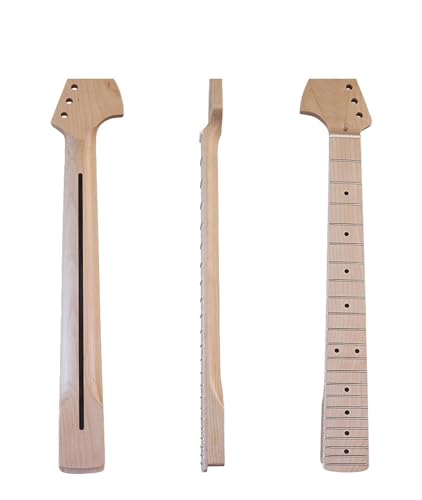 Großer Kopf, Linker Hals, 6 Saiten, 22 Bünde, Rückhand-E-Gitarre, Griff, Log-Matte-Gitarre, DIY-Instrumentenzubehör