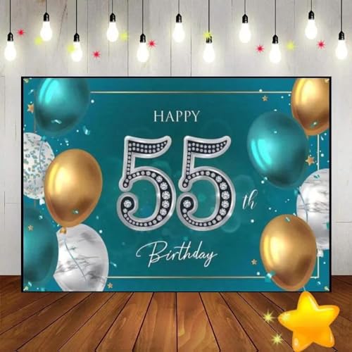 Alles Gute zum 55/60. Geburtstag Fotografie Stil Foto Pinkan Smash Kuchen Dekoration Green Screen Route 66 240X180cm