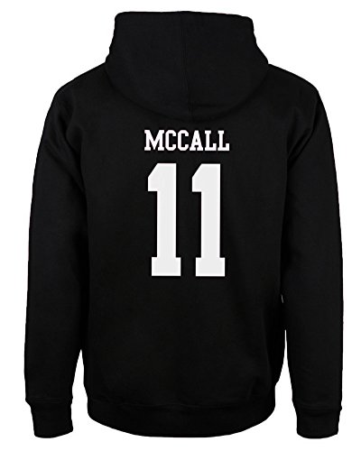 Lässiges modisches Kapuzen-Sweatshirt für Herren, mit Wolfs-Motiv, 24 Teen Stilinski., Schwarz Mccall 11, M