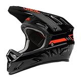 O'NEAL | Mountainbike-Helm | MTB Downhill | Robustes ABS, Ventilationsöffnungen für Luftstrom & Kühlung, ABS Außenschale | Backflip Helmet Eclipse | Erwachsene | Schwarz Grau | Größe XL