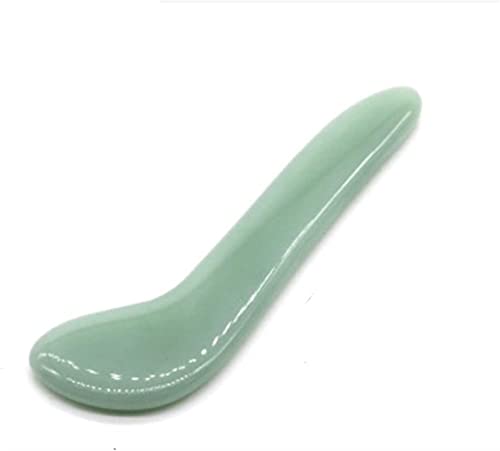 Gua Sha Scraper Board Natural Jade Guasha Steinbrett Gesichtsbehörde Guasha Platte Jade Gesichtsmassaget Schaber Werkzeug for Gesicht Hals Rückenkörperdrucktherapie Massagewerkzeug Set (Color : 9)