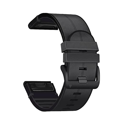 OPKDE Silikon-Lederarmband für Garmin Fenix 7 7X 5 5X Plus 6 6X Pro Smartwatch QuickFit Easyfit Armband 26 22 mm, QuickFit 22mm, Achat