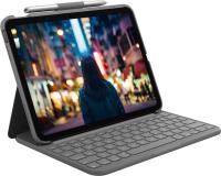 Logitech Slim Folio Tastatur und Foliohülle grafit