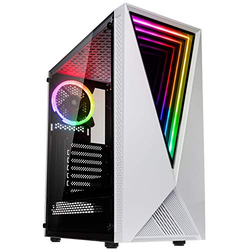 Kolink Void RGB Midi Tower, Tempered Glass Computergehäuse, PC Hülle mit Lüfter, PC Gehäuse RGB Glas, Gaming PC Case, Computer Gehäuse, PC Tower Gehäuse, Computer Gehäuse Gaming