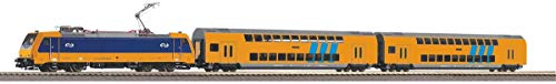 Piko 97939 Start-Set mit Bettung Personenzug E-Lok - Spur H0 - DC