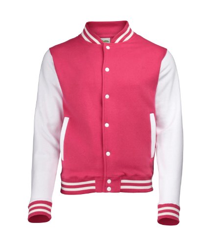 AWDis Varsity Unisex-Jacke, Pink Medium