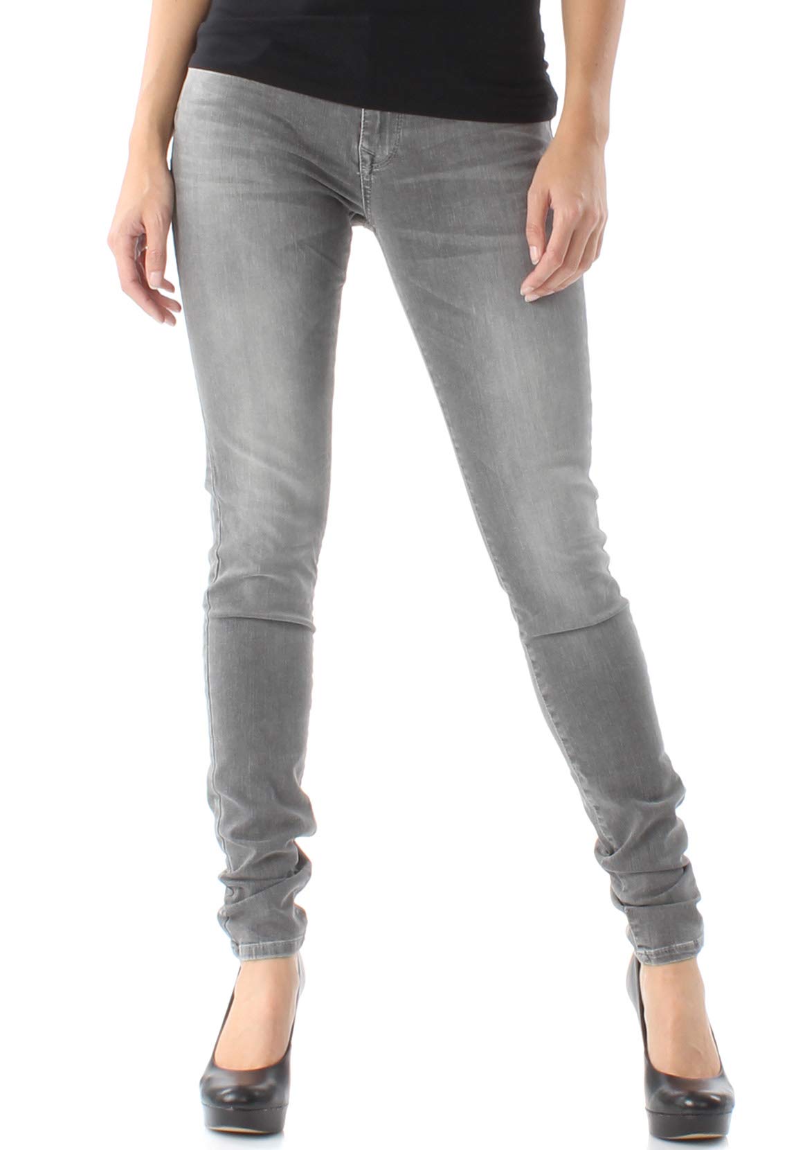 LTB Jeans Damen Nicole Skinny Jeans, Grau (Speed Grey Wash 51268), W25/L32