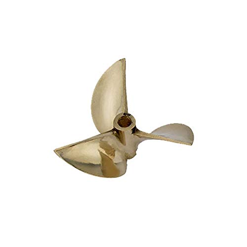 Jodriva 1PC Kupfer Propeller Prop P1.4 P1.6 P1.7 Durchmesser 67mm 70mm 72mm 6,35mm 1/4" Nitro Benzin RC Boot Marine Yacht Wasserfahrzeuge Bootspropeller(D70mm P1.6)