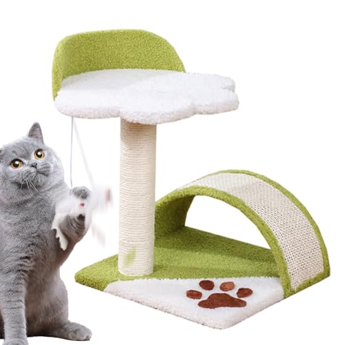 Cat Scratcher, Cat Scratcher Post, Cat Teaser Ball Kitten Scratcher Toy, Sisal Scratch Board Claw Grinding, Post Multiple Angle Cat Scratching Pad Play for 100 Recyclable Cardboard Cat Lounge