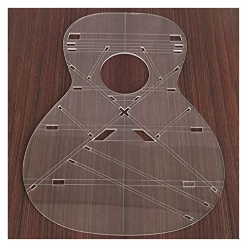 Gitarre Transparente Schablone Gitarre Herstellung Formen Aussehen Schallloch Schallstrahl Ort werkzeuge zur reparatur von gitarren