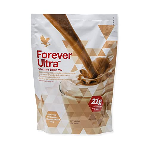 Forever Living Products Forever UltraT Chocolate Shake Mix, 15 Portionen, nicht gentechnisch verändertes Soja-Eiweiß, Mahlzeitersatz, Proteinshake, mit Vitaminen, ohne Konservierungsstoffe, glutenfrei