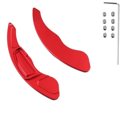 DOFABI for Civic, FD6 FN2, for Jazz, Sport Fit GE 2013, for Insight ZE2 Auto-Lenkrad-Paddle-Shift-Verlängerung Quick Shifter Schaltwippen-Erweiterungen(RED)