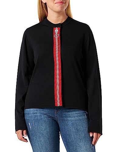 Love Moschino Women's Cardigan Jacket, Black, 38