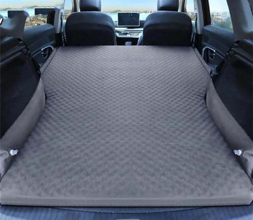 GLILAR Auto Luftmatratze Universal Auto Luftmatratze Luftbett Auto Isomatte Kissen Integriertes Autobett Kofferraum SUV MPV Schlafmatratze Reise Autozubehör 188X130CM(Gray,Size 2)