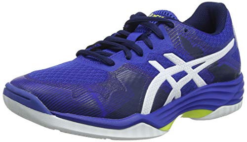 Asics Damen Gel-Tactic Volleyballschuhe, Blau Blue/White 400, 39 EU