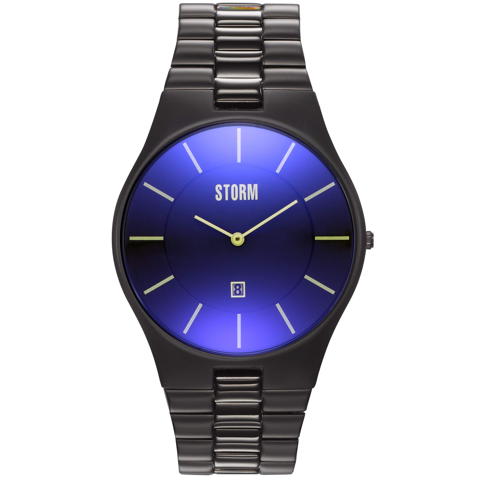 STORM London Slim-X XL Slate Blue, Herrenuhr, Edelstahlgehäuse, 5 bar Wasserdicht, Datumsfunktion, Mineralglas, 47159/SL/B