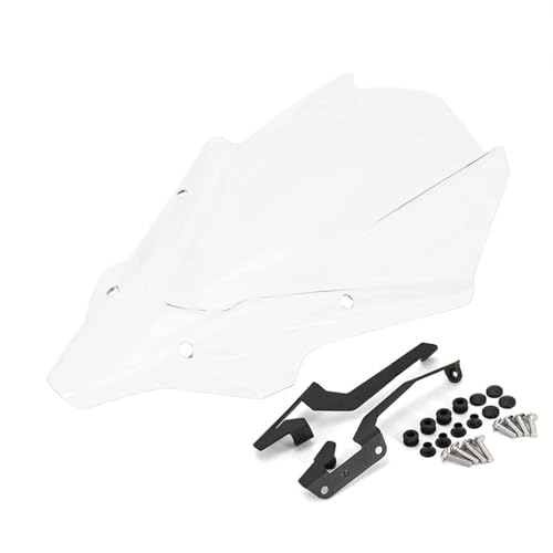 SPLACK Motorrad Windabweiser Motorrad Windschutzscheibe Windschutz Touring Windschutz Deflektoren Für MT07 Für MT-07 2021-2023 Für MT 07 Zubehör Visier Universal Windschild (Color : Clear)