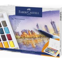 FABER-CASTELL Aquarellfarbe in Näpfchen, 36er Etui