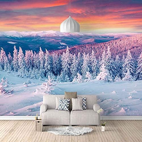 Winter Schneewittchen-Szene 3D Tapeten Wanddekoration Fototapete Sofas Wohnzimmer Wandbild Schlafzimmer-400cm×280cm