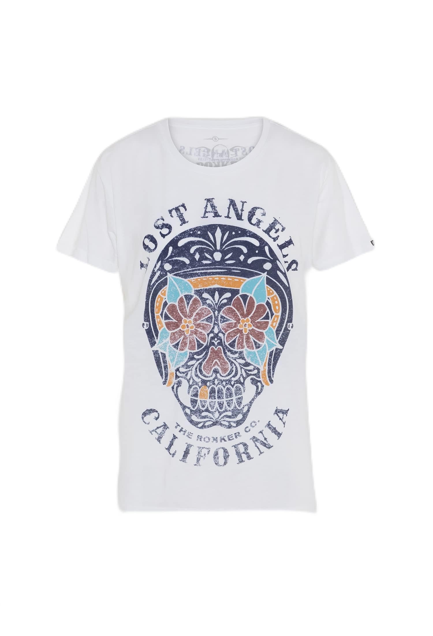 Rokker Lost Angels T-Shirt Damen (weiß), XS