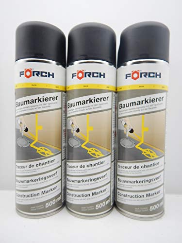 MARKIERUNGSFARBE MARKIERUNG FARBE SPRAY GELB L297 ÜBERKOPFVENTIL 500ML (6)