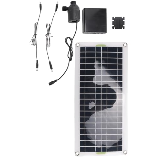 Kiudduy 50W Solarwasserpumpe 800L/H DC12V GeräUscharme Solarwasserbrunnenpumpe für Familiengartenwasserbrunnen-BewäSserungspumpe