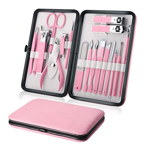 Maniküre-Set, professionelles Nagelknipser-Set, Pediküre-Pflegewerkzeuge, Edelstahl-Set für Reisen oder Zuhause (Farbe: D, Größe: wie abgebildet) (E wie abgebildet)