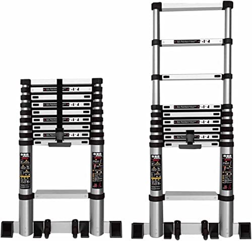 Teleskopleiter, Teleskop-Auszug, tragbar – Collap Home Dachzelt-Teleskopleiter 15,5 Fuß/16,5 Fuß/20 Fuß/24 Fuß, Hochleistungs-Teleskop-Auszugsleitern mit Stabilisator B Ambitious