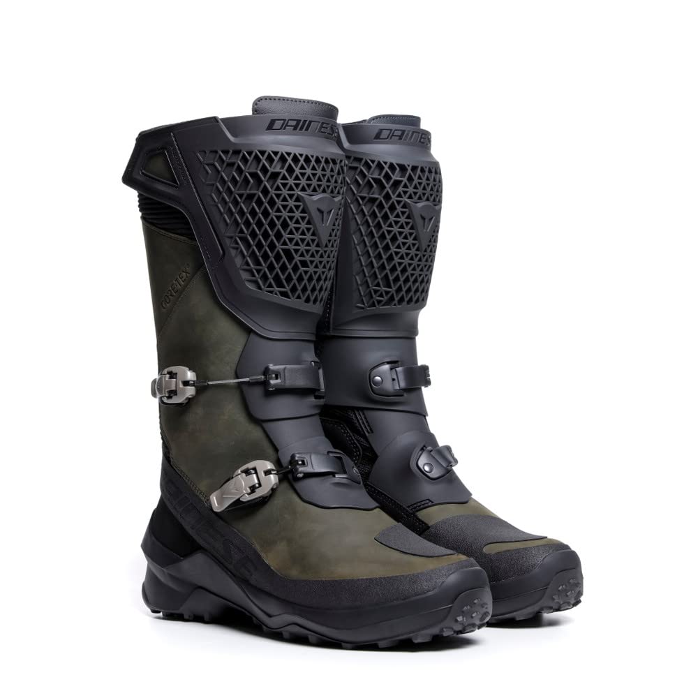 Dainese Seeker Gore-Tex Motorradstiefel (Black/Dark Green,47)