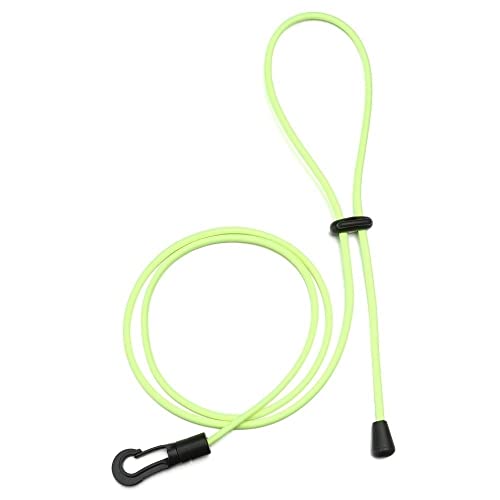 BFVAKBKYT Kajak Paddel Leine, 120 cm Outdoor Kajak Paddel Leine Kanu Seil Angelrute Leine Halter Ruderboote Sicherheit Festes Seil Zubehör Dehnbares Spiralband(Yellow)