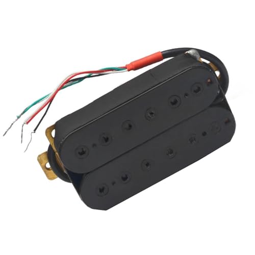 Schwarze Humbucker-Tonabnehmer für 6-saitige E-Gitarre, verstellbarer Sechskantschrauben-Spulen-Spalt-Tonabnehmer Single-Coil-Tonabnehmer