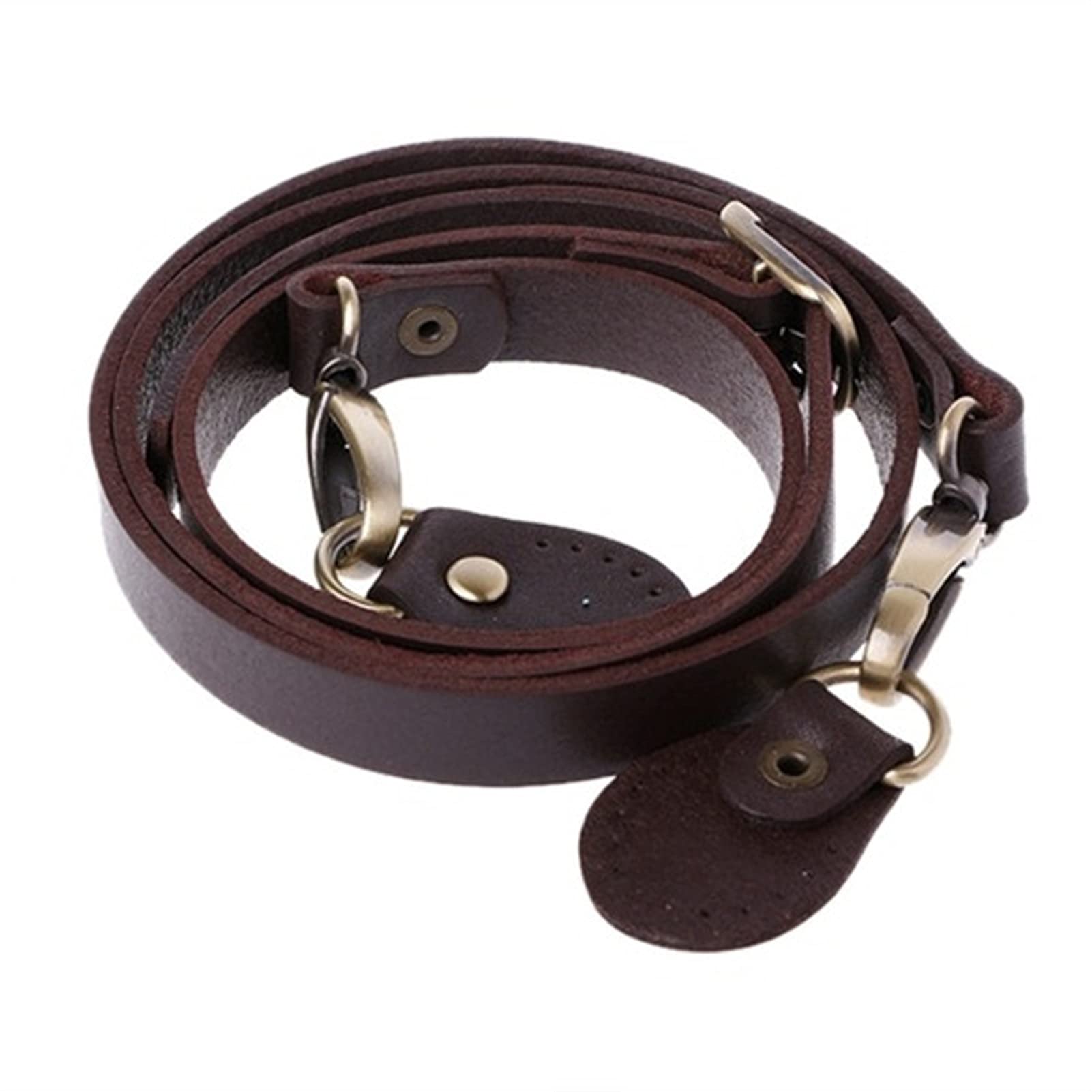 Handtasche Schulterriemen Kette, 120cm Taschen Strap Verstellbarer Gurtband Brauner Abnehmbarer Griff Ersatz für Frauen Umhängetasche Zubehör(COFFEE)