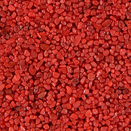 Terralith Buntsteinputz 15kg in rot, Sockelputz für Innen und Außen mit Reinacrylat Bindemittel aus Naturstein, 1-2mm Körnung (T32)