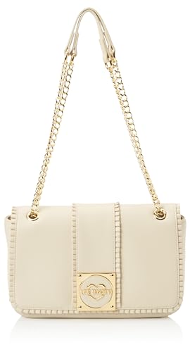 Love Moschino Damen Jc4270pp0ikf0110 Schultertasche, Elfenbein