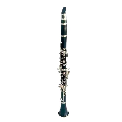 Musikinstrument-Klarinette ABS-Farbe: vernickelt B-Klarinette 17 Tasten flexible Spielformen(Black)